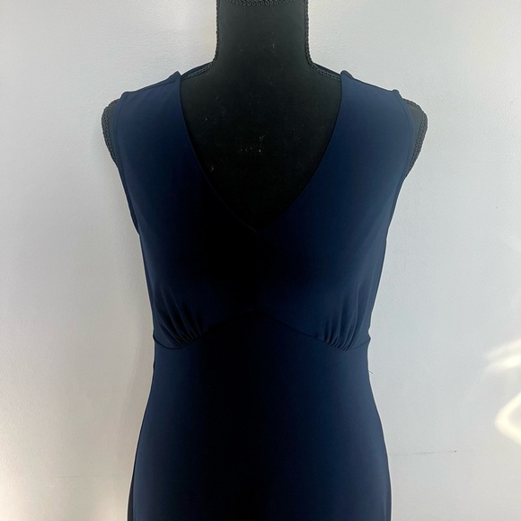 Worn one time!  Empire Waist Maxi Dress With Cowl Back.  Last Tango - Picture 2 of 8